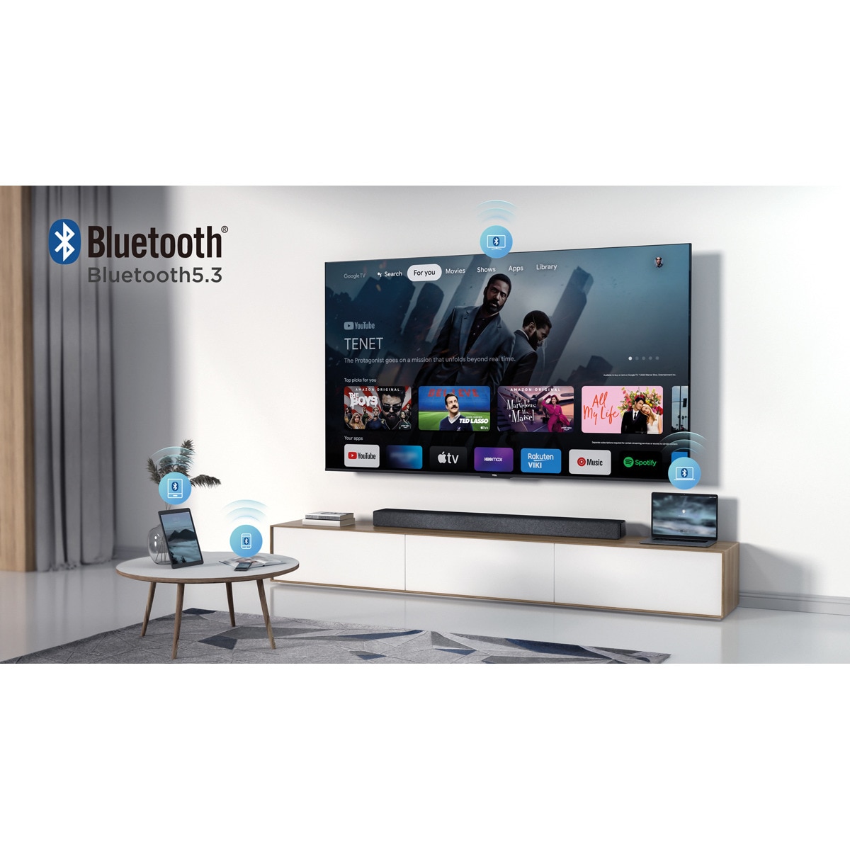 Barra de sonido TCL X937UE, 7.1.4, 1020W, Dolby Atmos, subwoofer inalámbrico y altavoces satélites Negro-13
