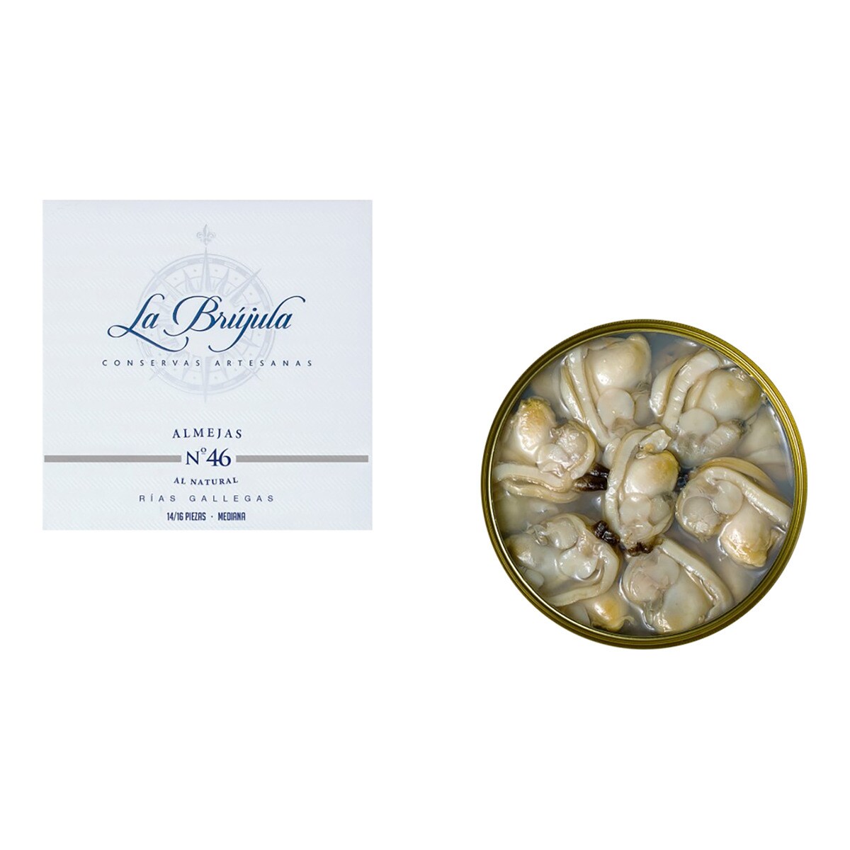 Palourdes au naturel Nº 46 14/16 pièces La Brújula