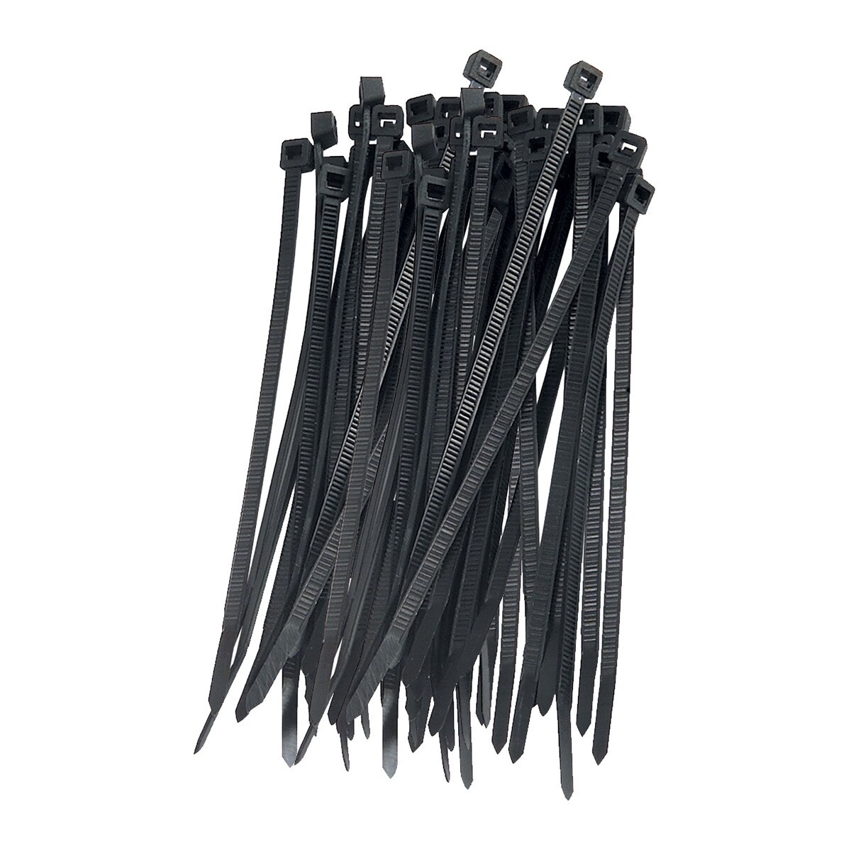Bridas plásticas 9 x 350 mm (100 unidades) Negro-1