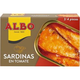 sardinas en tomate lata 85 g neto escurrido - Albo