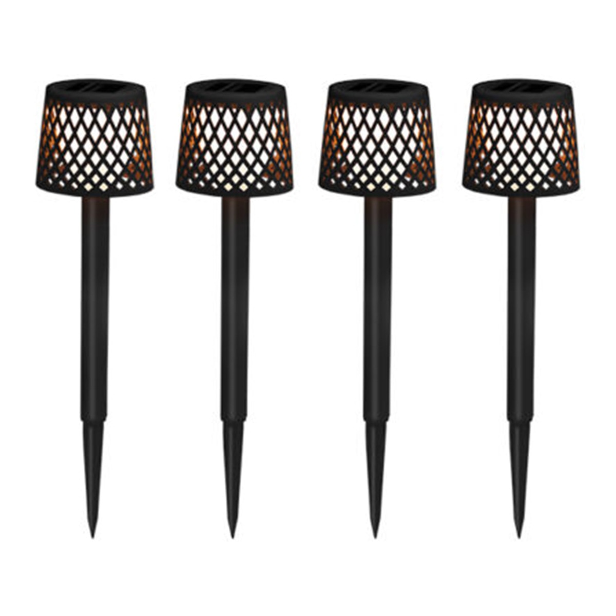 Baliza Solar Gretita - Pack 4 Uds Negro-1