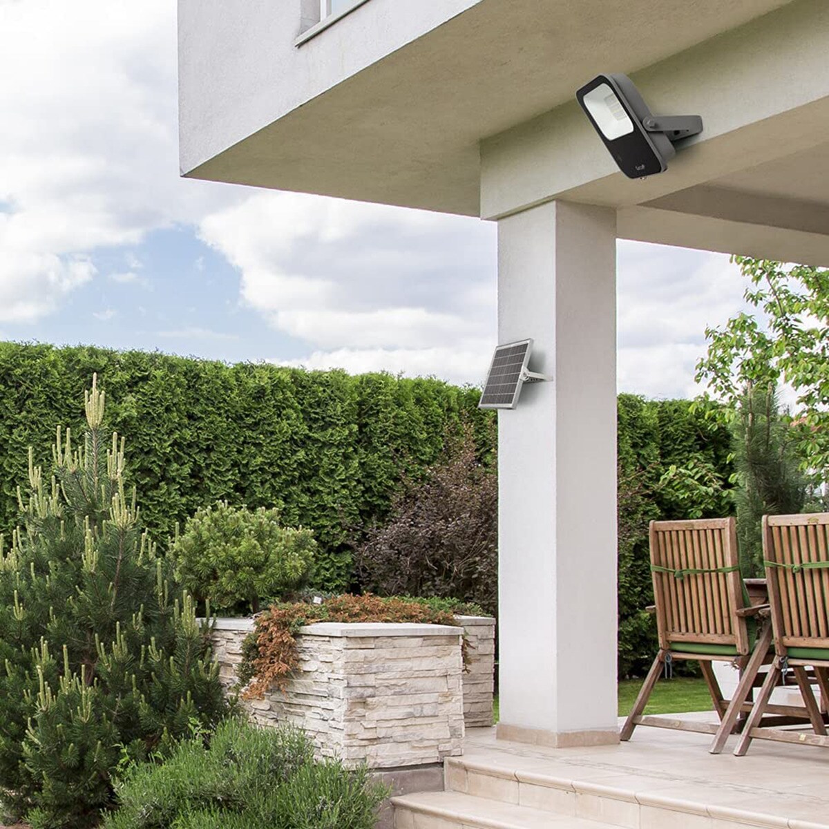 Proyector LED Exterior Solar Programable 30W 6500K Negro-3