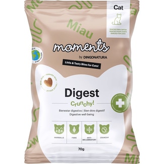 Digest snacks para gatos bienestar digestivo envase 70 g - Moments