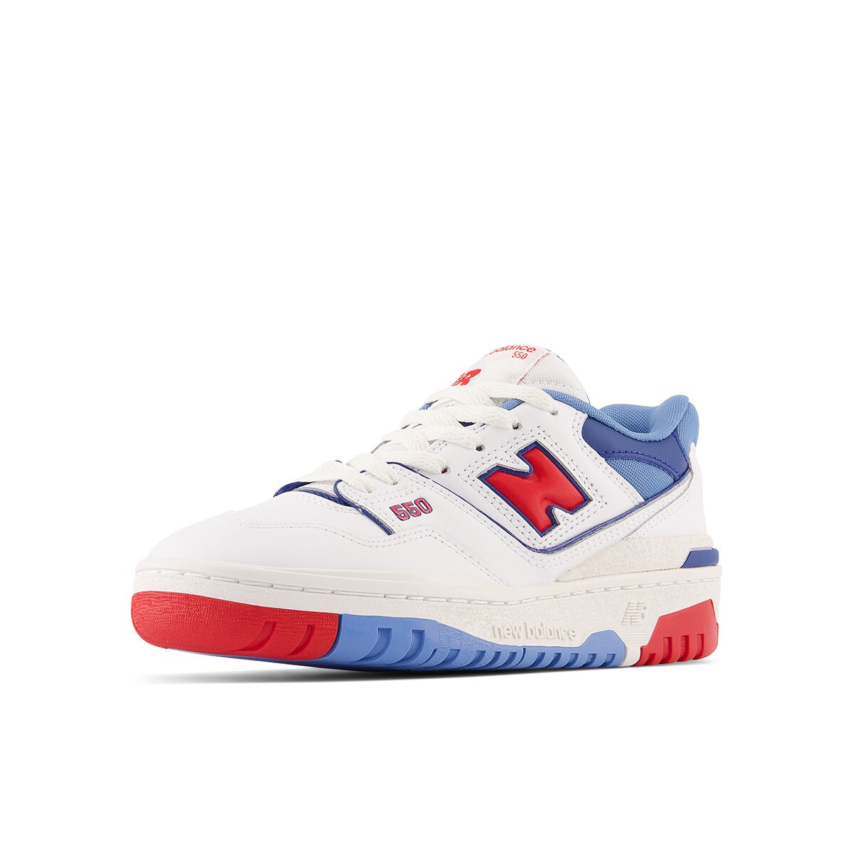 Sapatilhas Casual de Criança Retro Basket 550 Branco / Vermelho-6