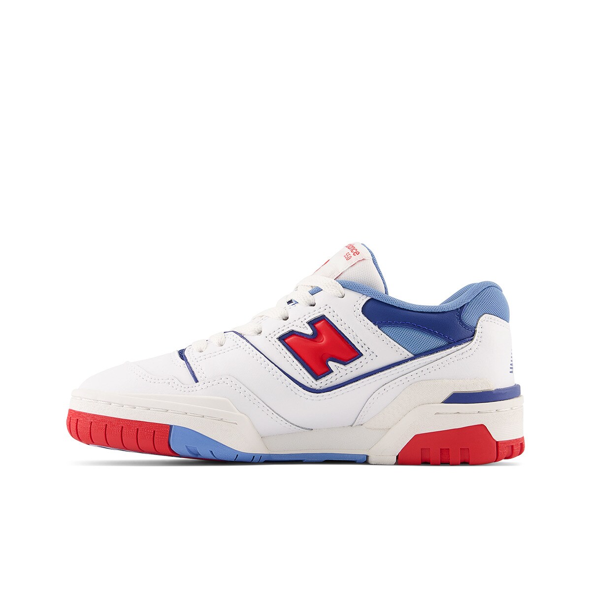 Sapatilhas Casual de Criança Retro Basket 550 Branco / Vermelho-4
