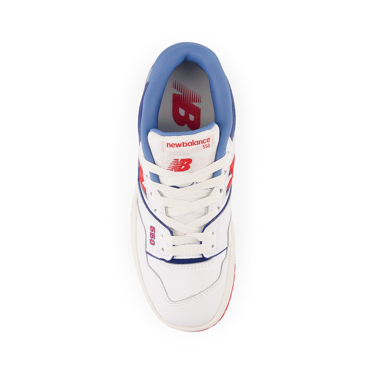 Sapatilhas Casual de Criança Retro Basket 550 Branco / Vermelho-3