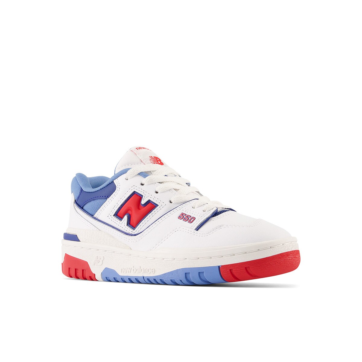 Sapatilhas Casual de Criança Retro Basket 550 Branco / Vermelho-2