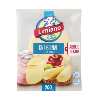 Queijo Flamengo em Fatias sem Lactose embalagem 200 g - Limiano