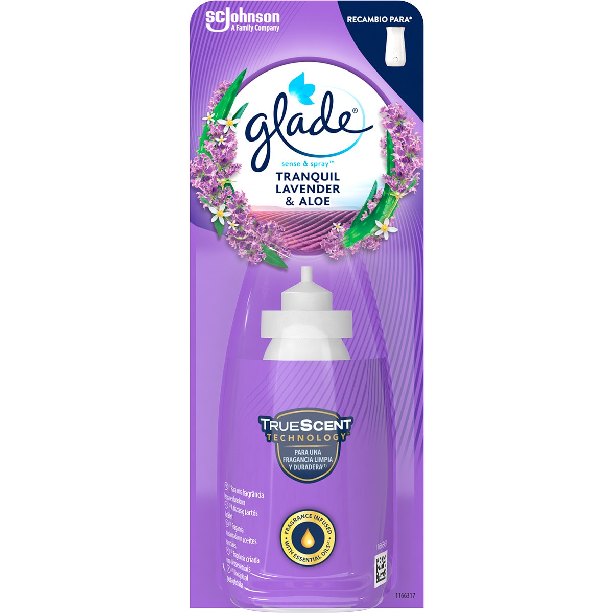 Sense & Spray Lavanda & Aloe recarga 18 ml