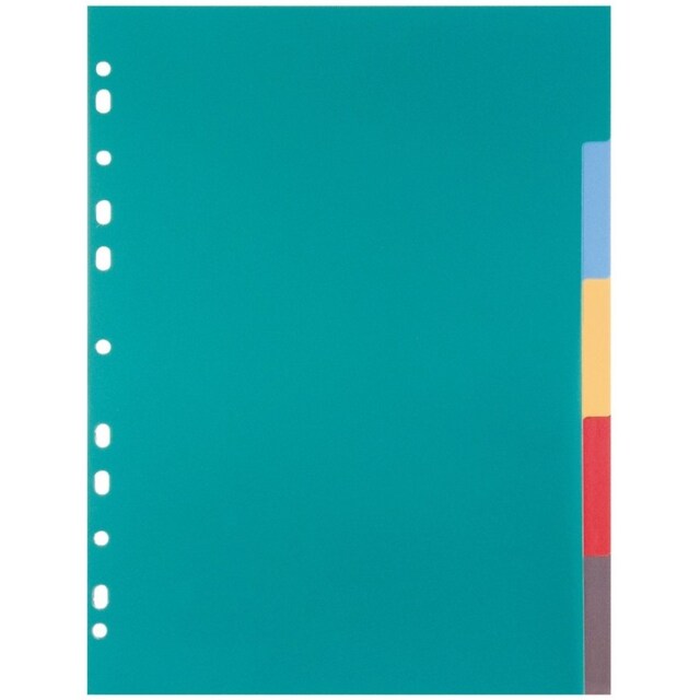 Imagem 0 de Conjunto de 5 Separadores A4 Numerados Multicolor