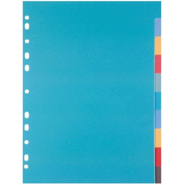 Imagem 0 de Conjunto de 10 Separadores A4 Numerados Multicolor