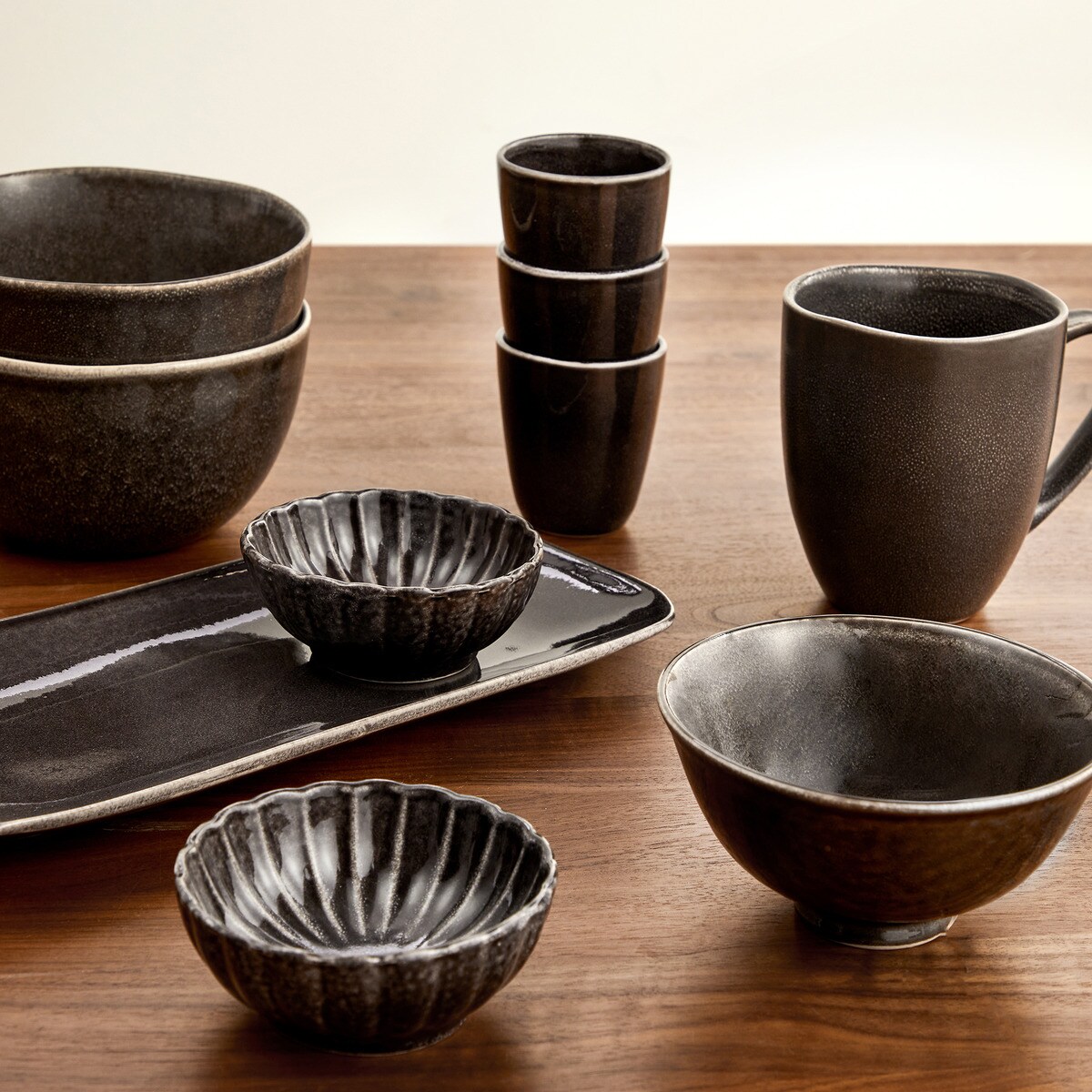 Tigela para molhos Fuji Cinzento-5