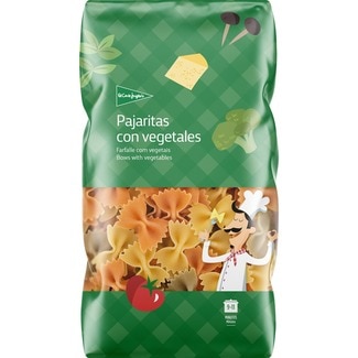 pajaritas con vegetales paquete 500 g - El Corte Ingles