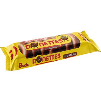 clásicos de chocolate estuche 8 unidades - Donettes