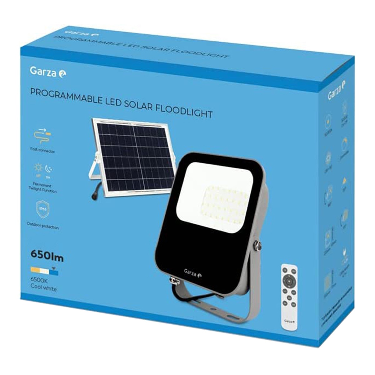 Proyector LED Exterior Solar Programable 200W 6500K Negro-10