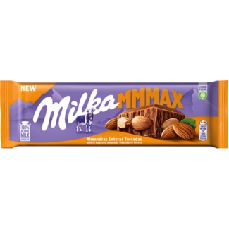 MMMAX Chocolate de Leite com Amêndoas Inteiras tablete 270 g - Milka