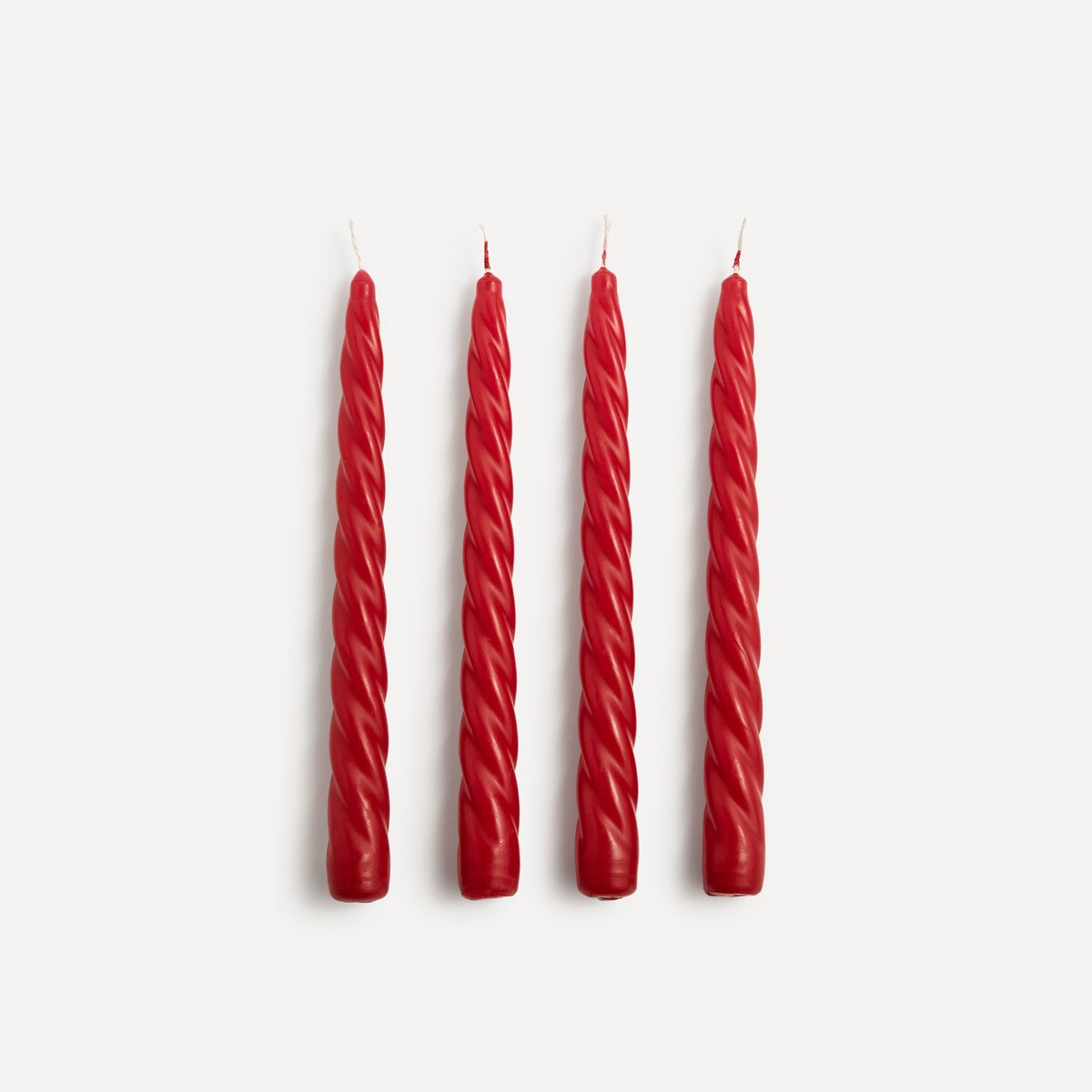 Lot de 4 bougies travaillées Chandelier