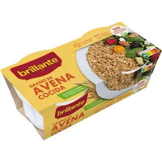 avena en grano cocida pack 2 envase 125 g - Brillante