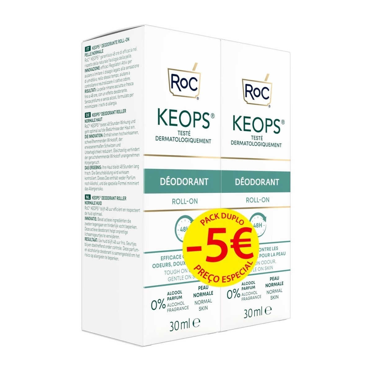 Imagem 0 de Duo Desodorizante Roll-On Keops - 2x30 ml