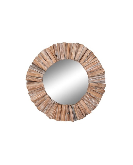 Imagen 0 de Espejo abeto cristal 60x4x60 troncos envejecido