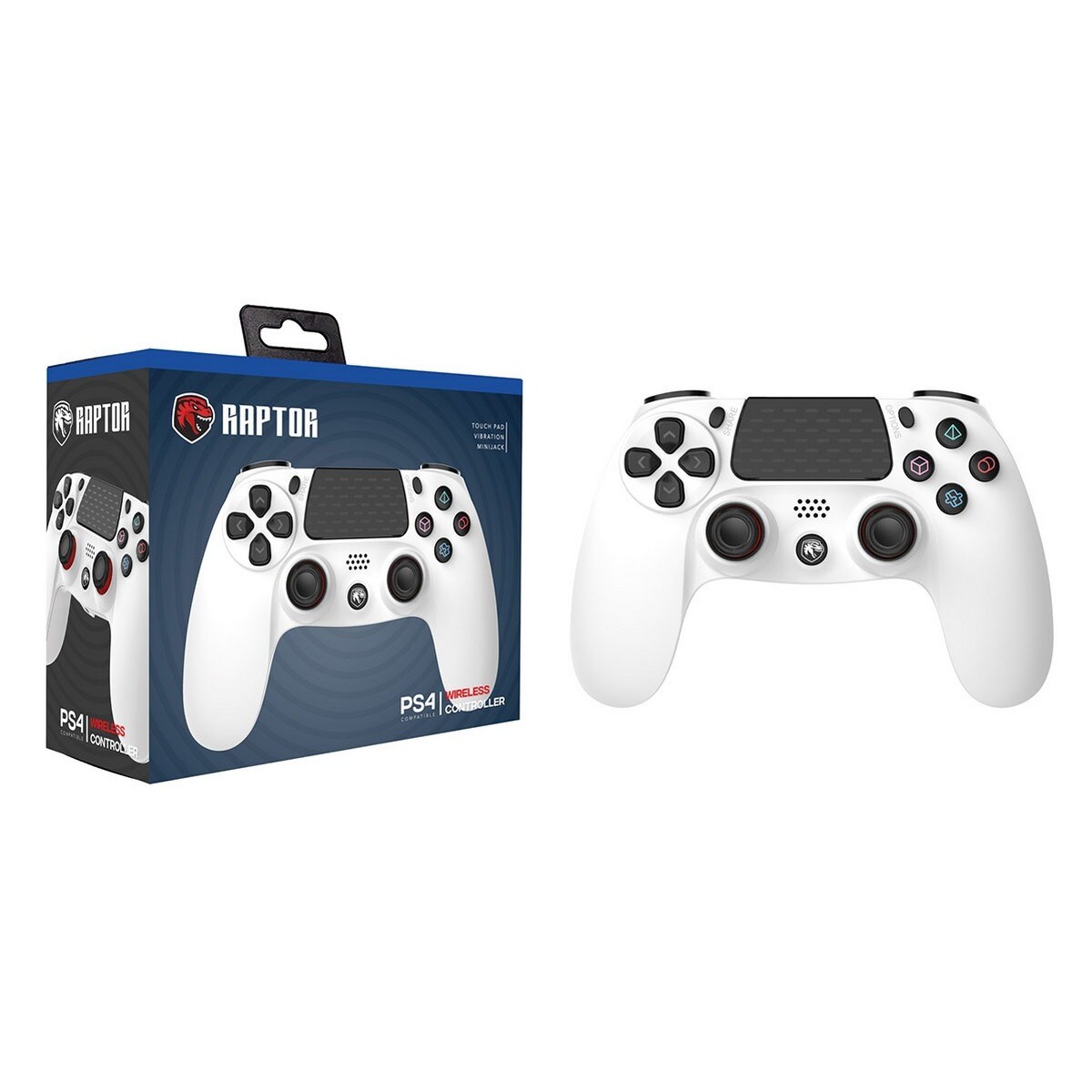 Comando Sem Fios Raptor - PlayStation 4 Branco-2
