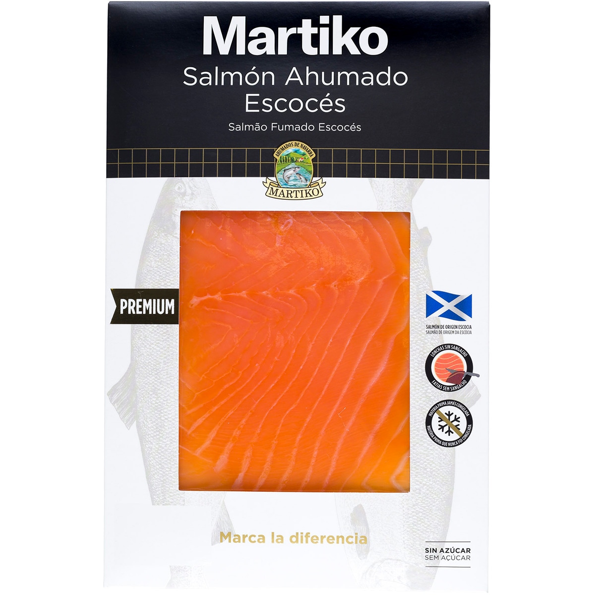 Salmão Fumado da Escócia embalagem 80 g