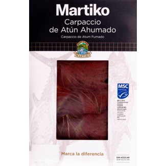 Carpaccio de Atum Fumado sem Açúcar embalagem 80 g - Martiko
