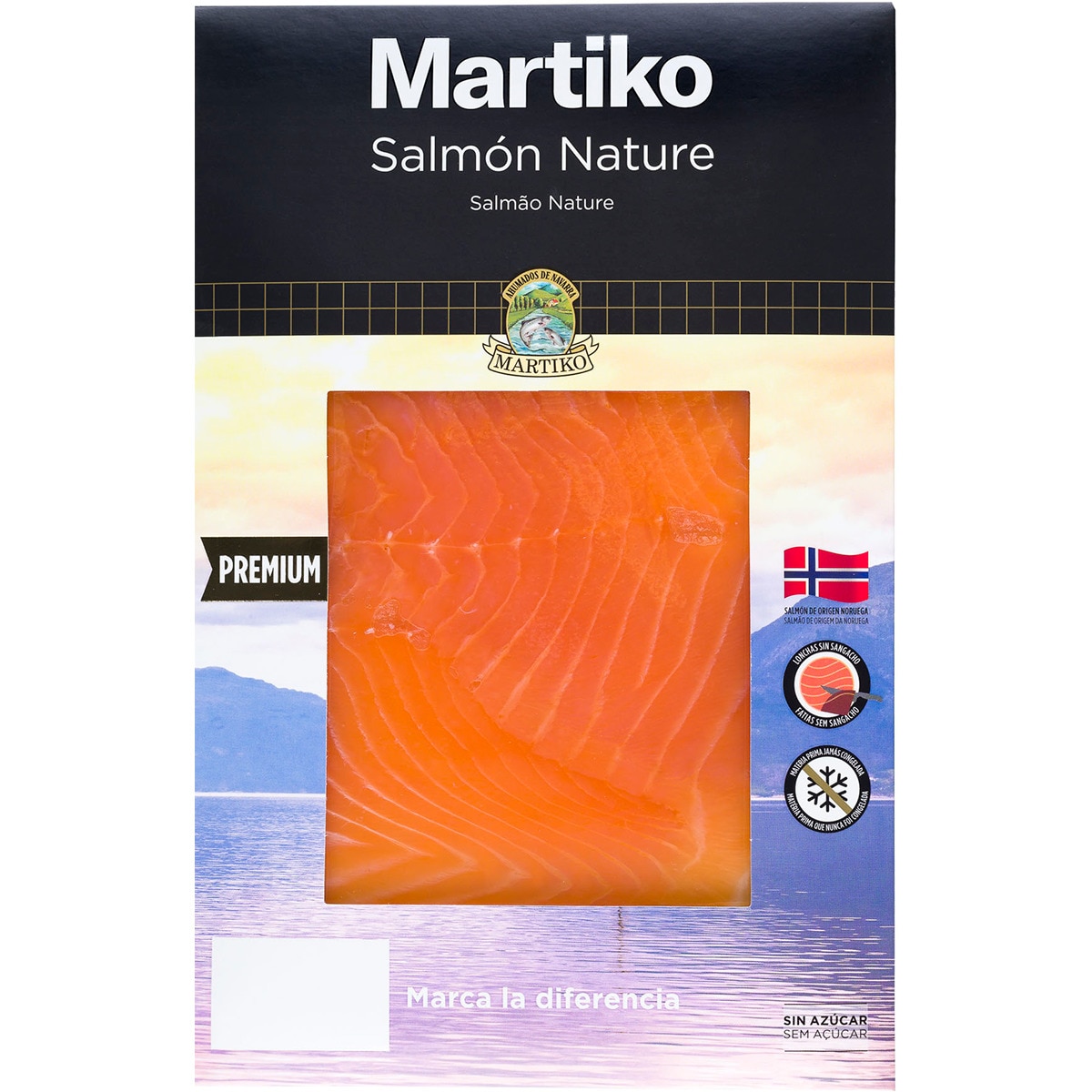 Salmão Nature da Noruega sem Açúcar embalagem 80 g