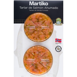Tártaro de Salmão Fumado Pack 2 embalagem 150 g - Martiko
