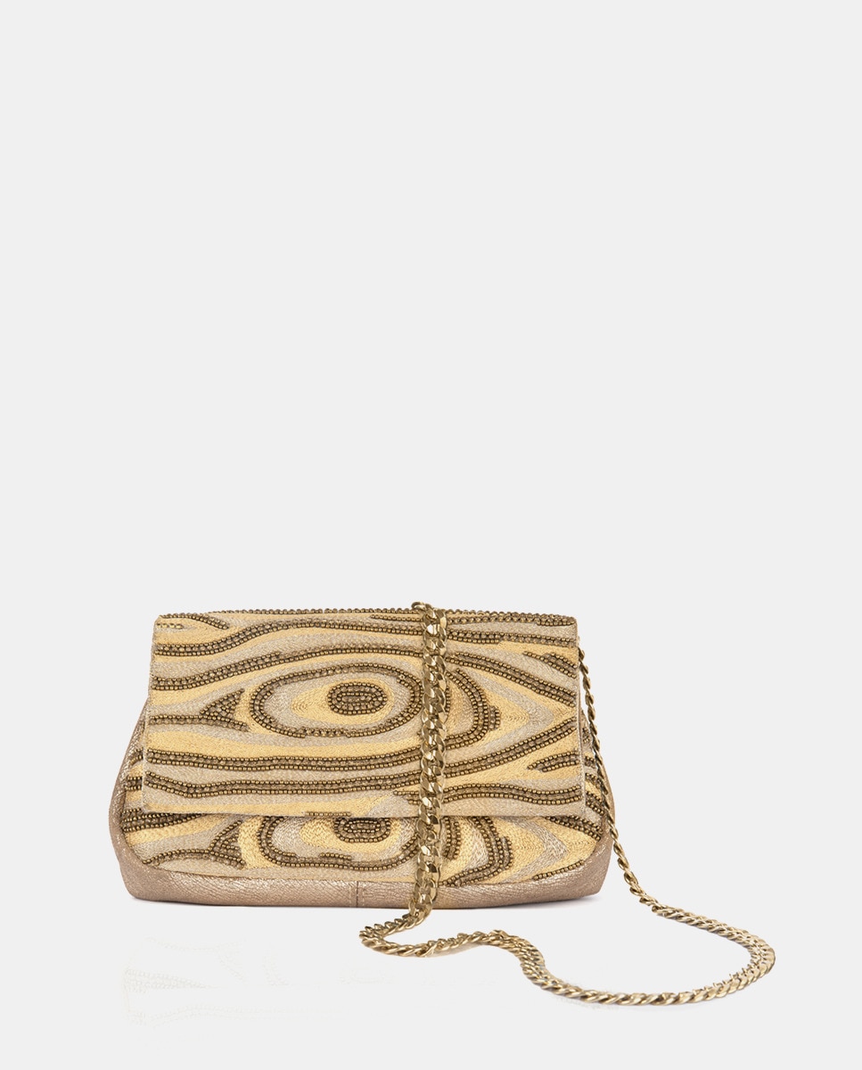 Imagem 0 de Carteira de Mão com Corrente de Latão - Dourado