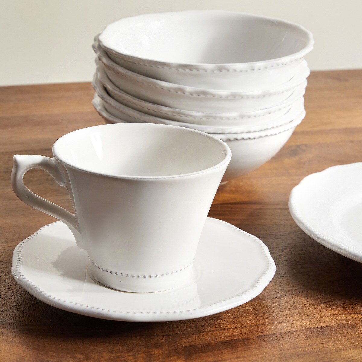 Prato de Sobremesa Sofía - Branco Branco-6