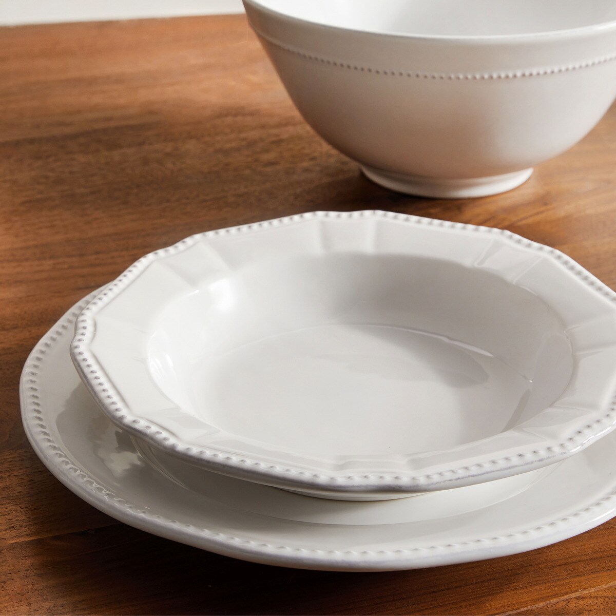 Prato de Sobremesa Sofía - Branco Branco-4