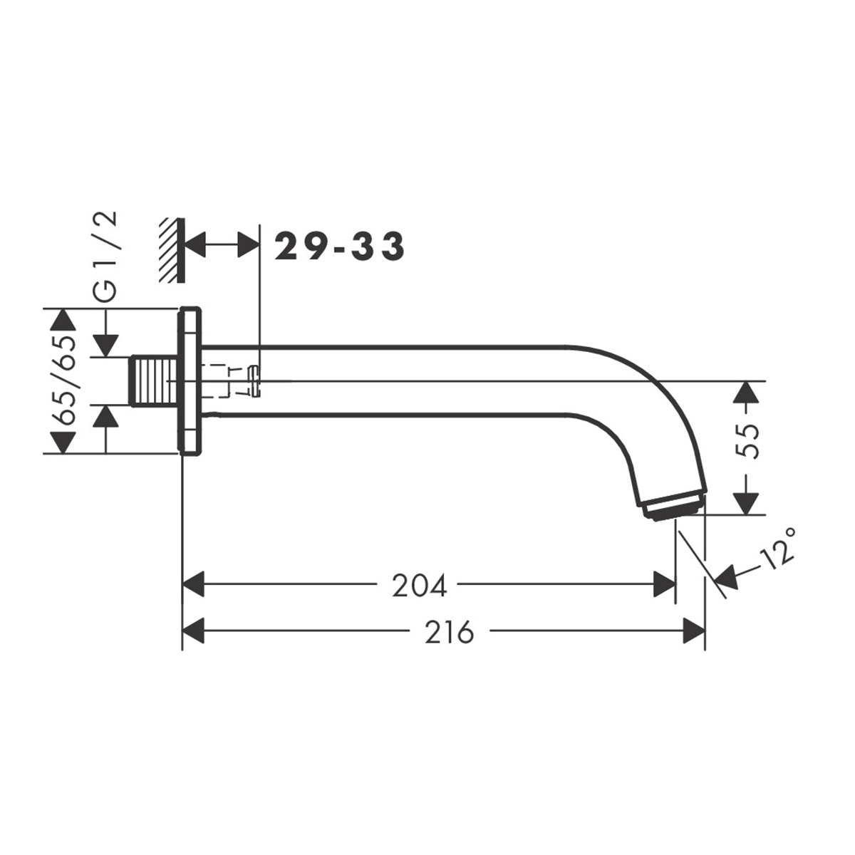 Cano de Banheira Vernis Shape Cromado-2