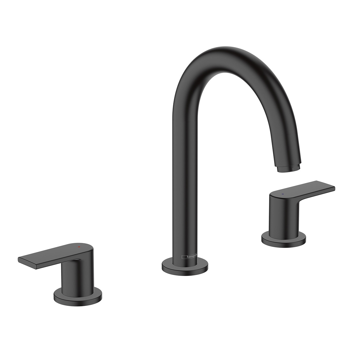 Torneira Monocomando com 3 Orifícios de Lavatório Vernis Shape Preto mate-1