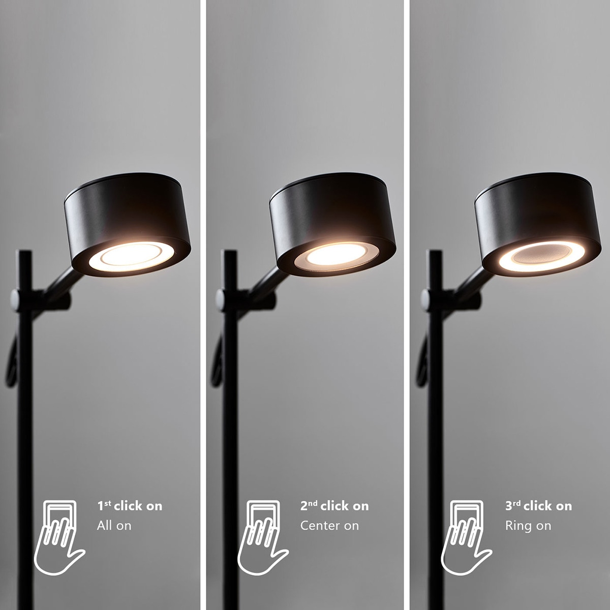 Aplique de Parede com LED Integrado Clyde Preto-4