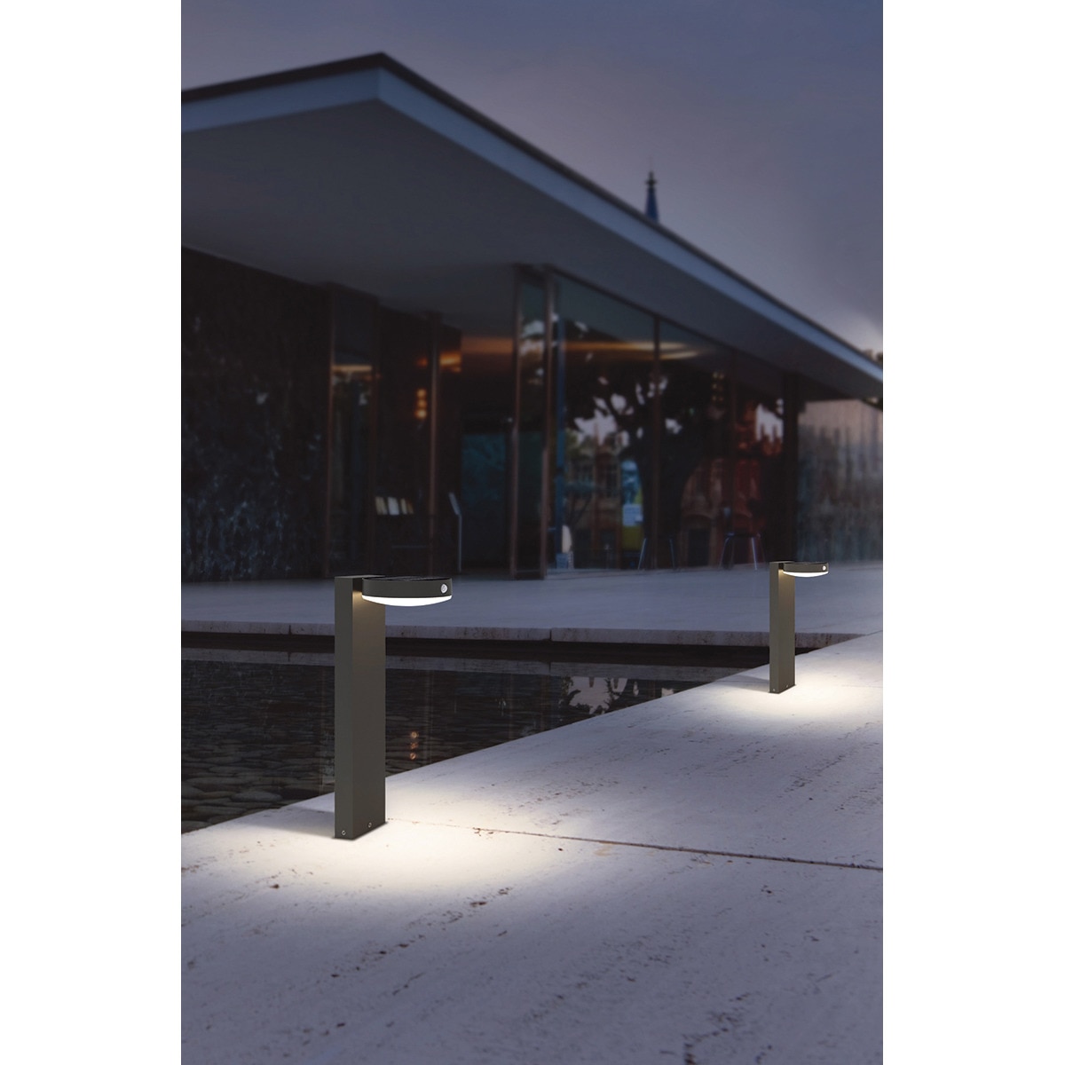 Baliza Exterior Solar Kansas 6W 3000K Negro-4