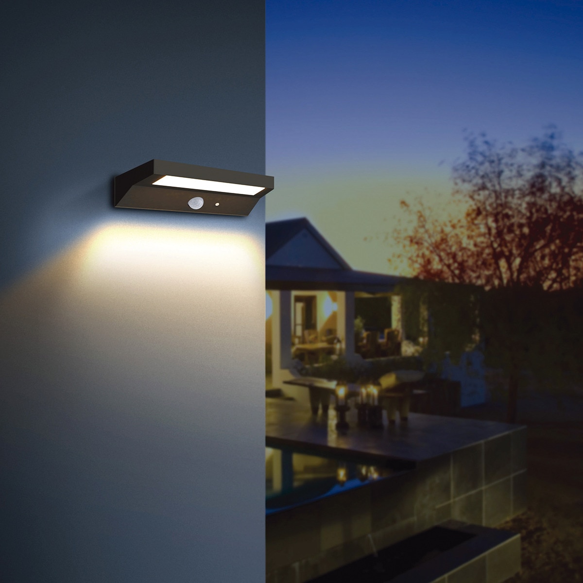 Aplique Exterior Solar Dallas 6W 4000K Negro-2