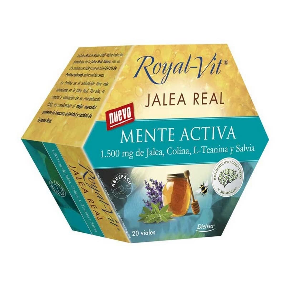 Suplemento Alimentar Geleia Real Royal-Vit Mente Ativa - 20 ampolas 1