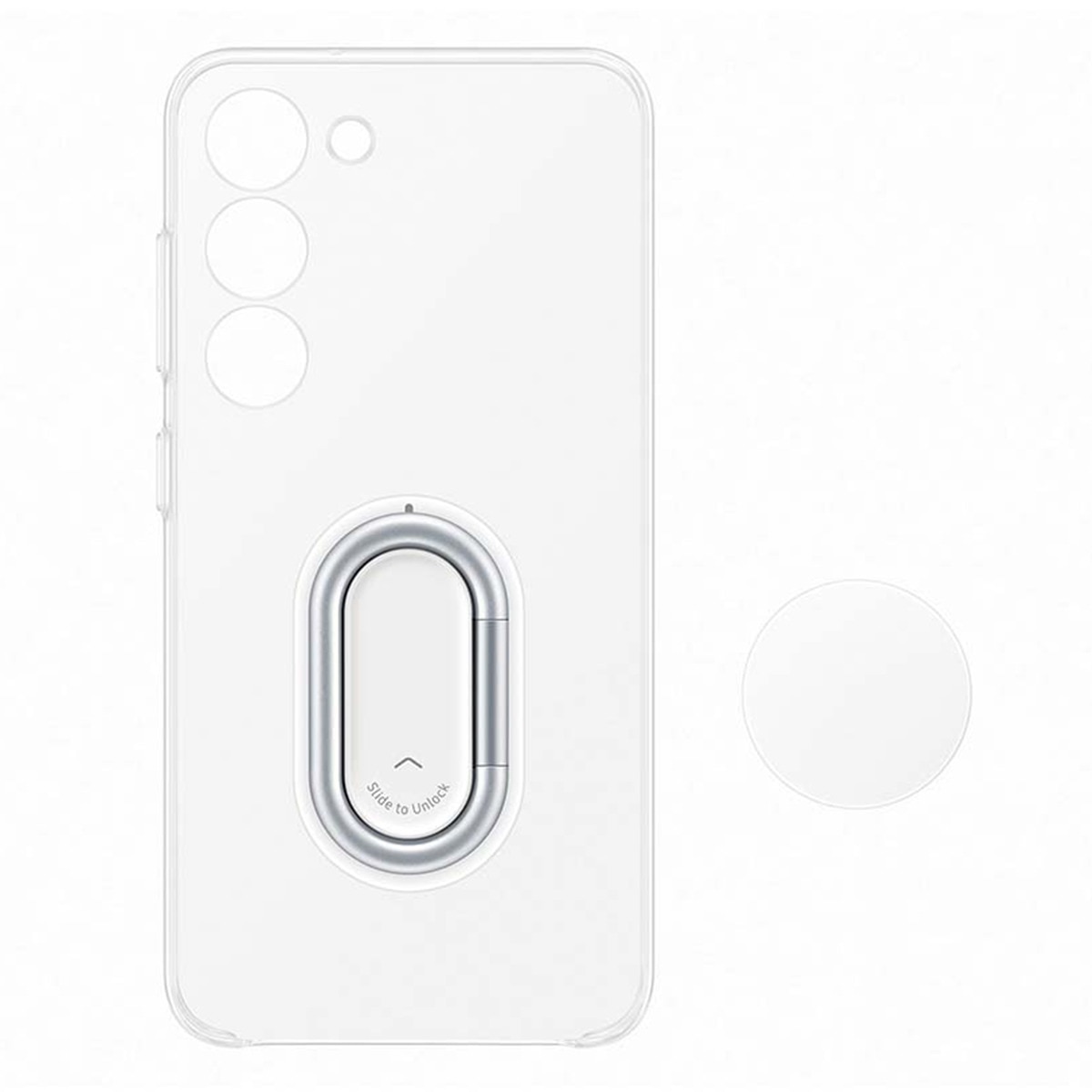 Carcasa con agarre transparente para Samsung Galaxy S23 Transparente-2