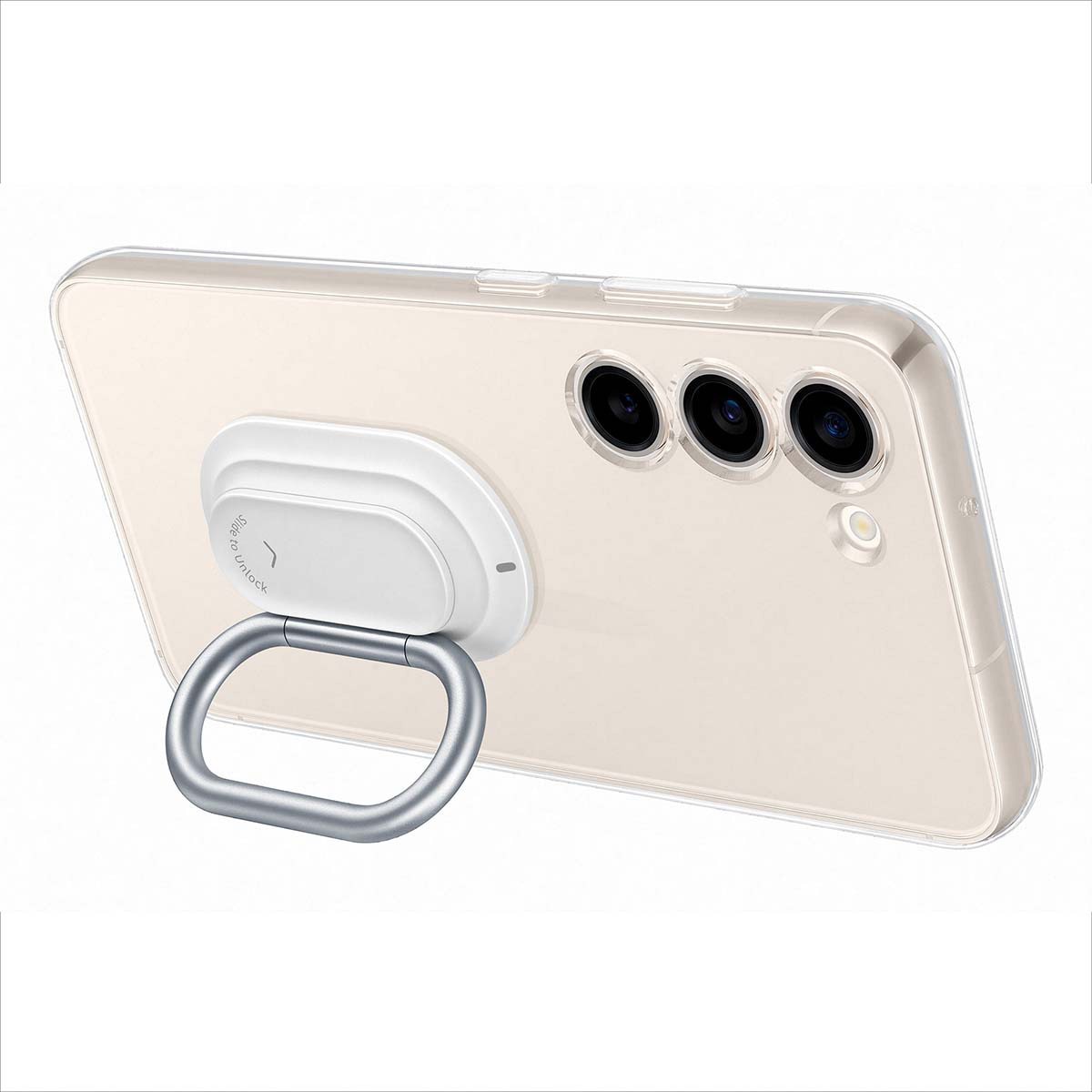 Carcasa con agarre transparente para Samsung Galaxy S23 Transparente-5