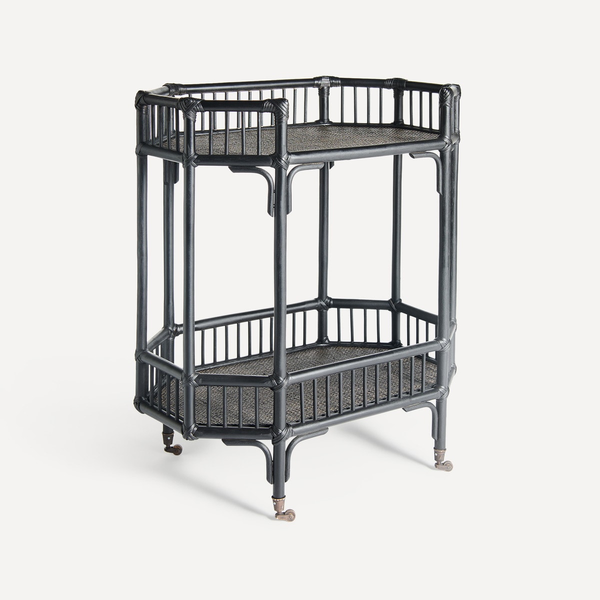 Carrinho de Rattan Tera Preto-1