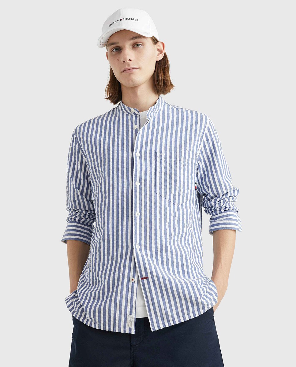 Chemise regular fit à manches longues