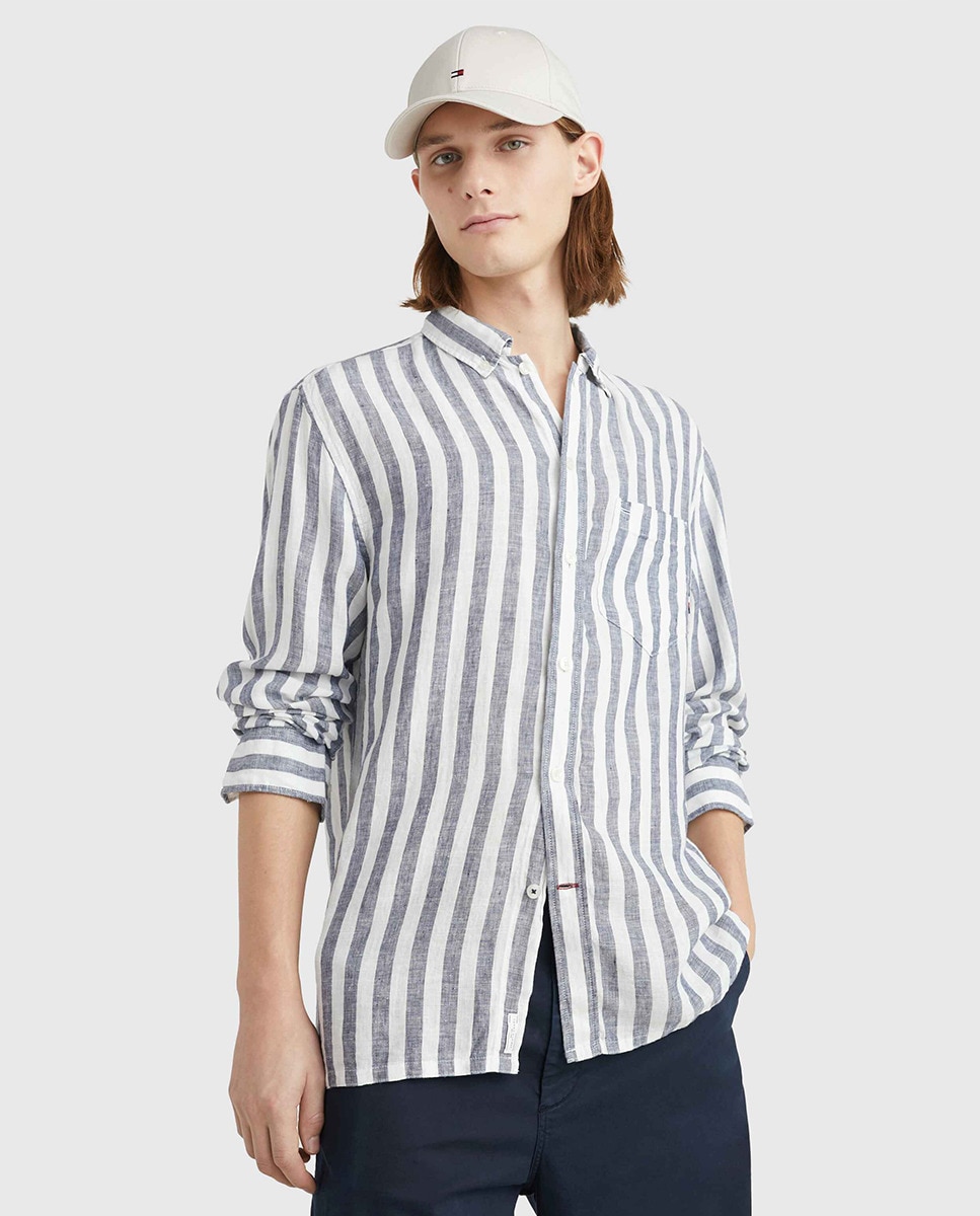 Chemise regular fit à manches longues