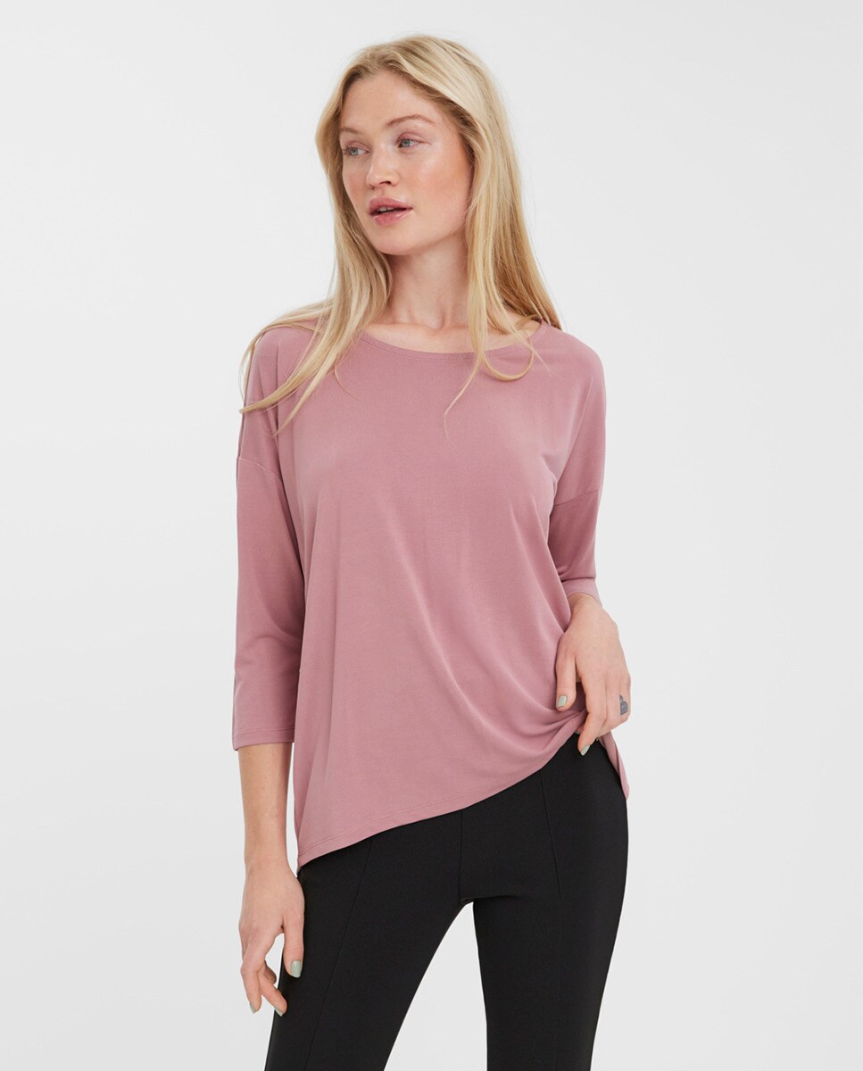 Tshirt fluide à manches 3/4 tombantes