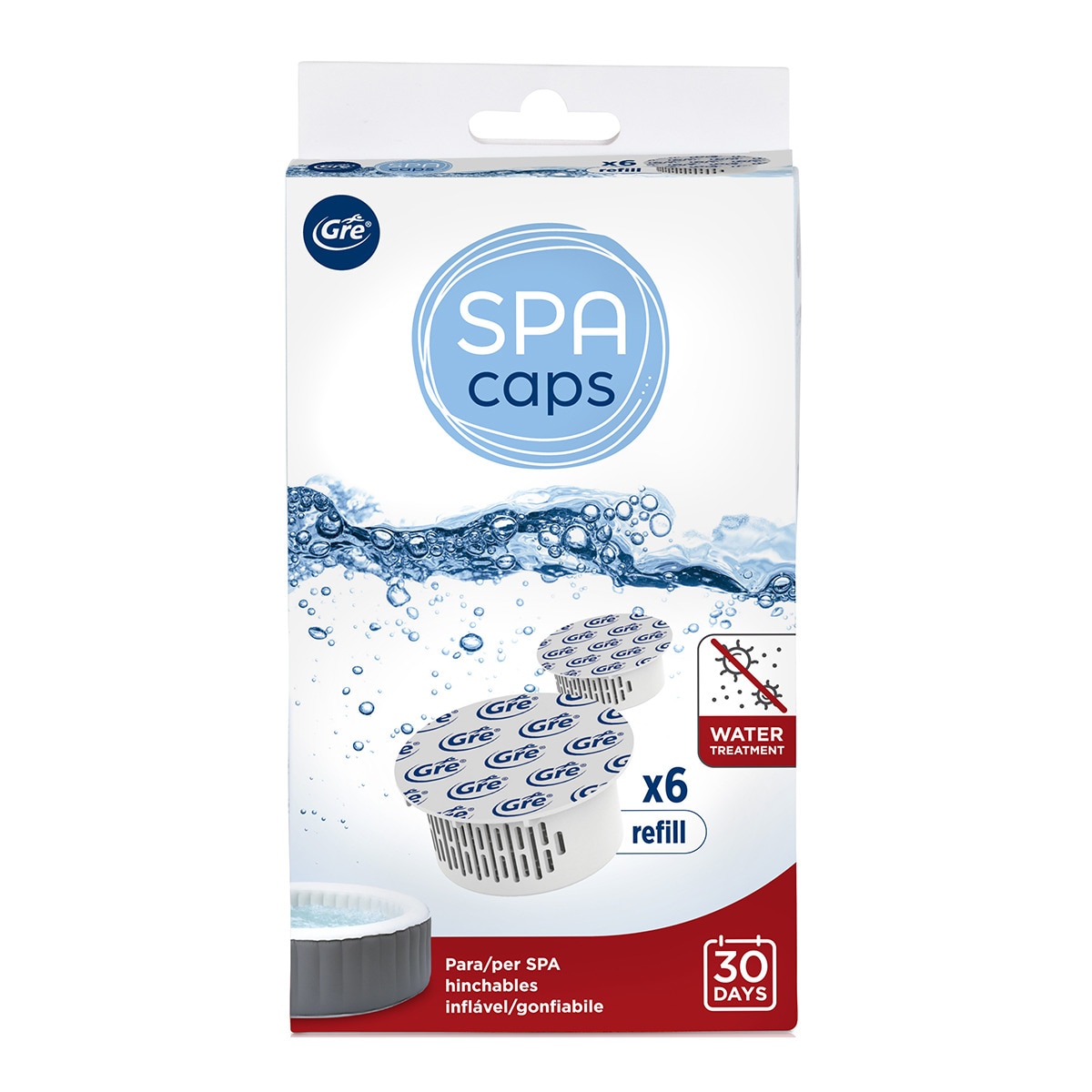 Imagem 0 de Cápsulas Manutenção Spas Insufláveis - 6 Cápsulas