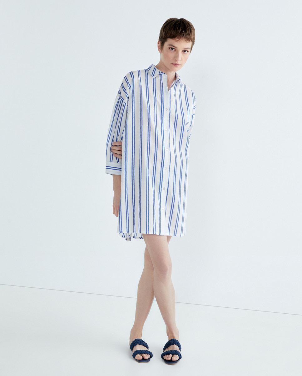 Camisola de mujer rayas Azul-3