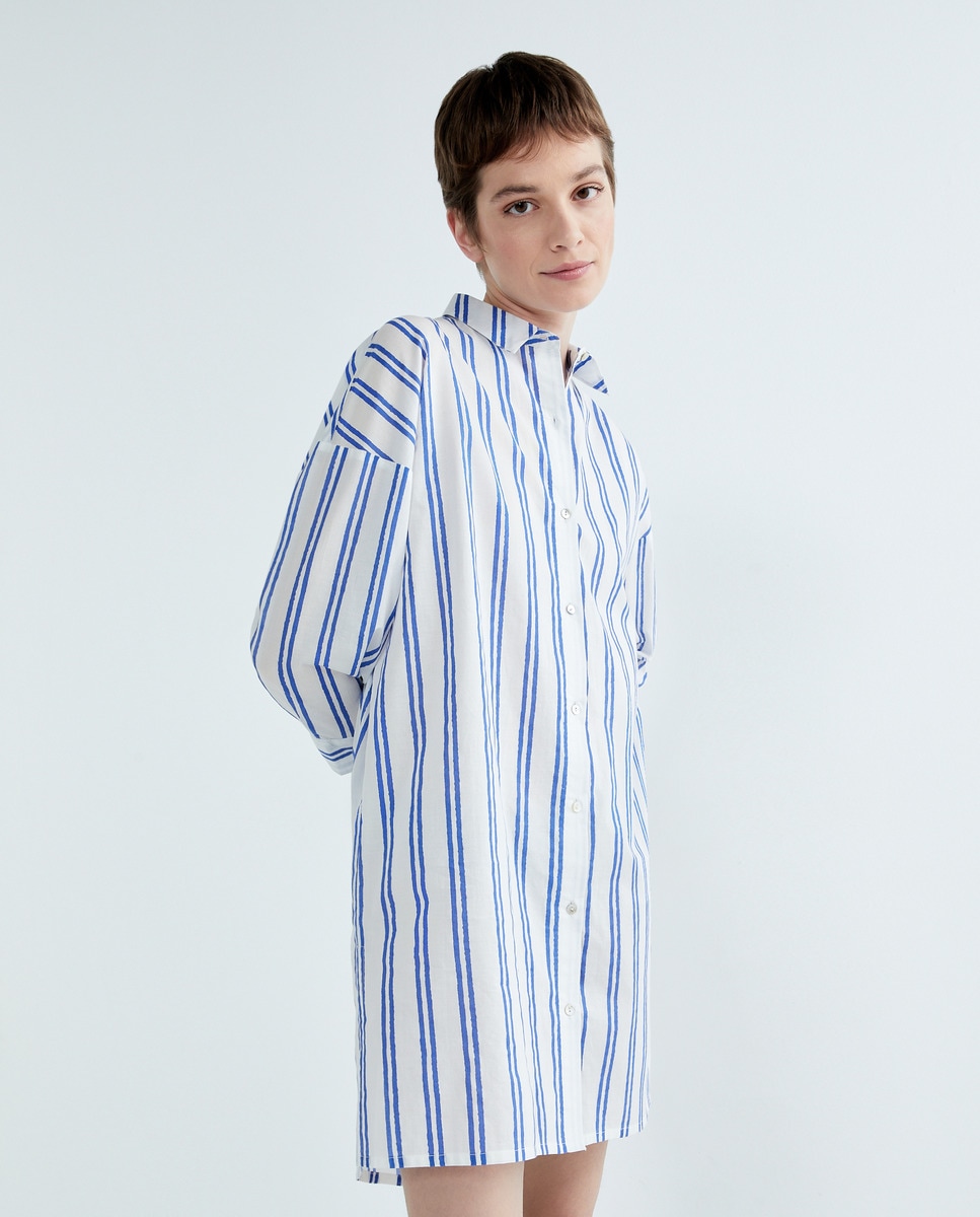 Camisola de mujer rayas Azul-1