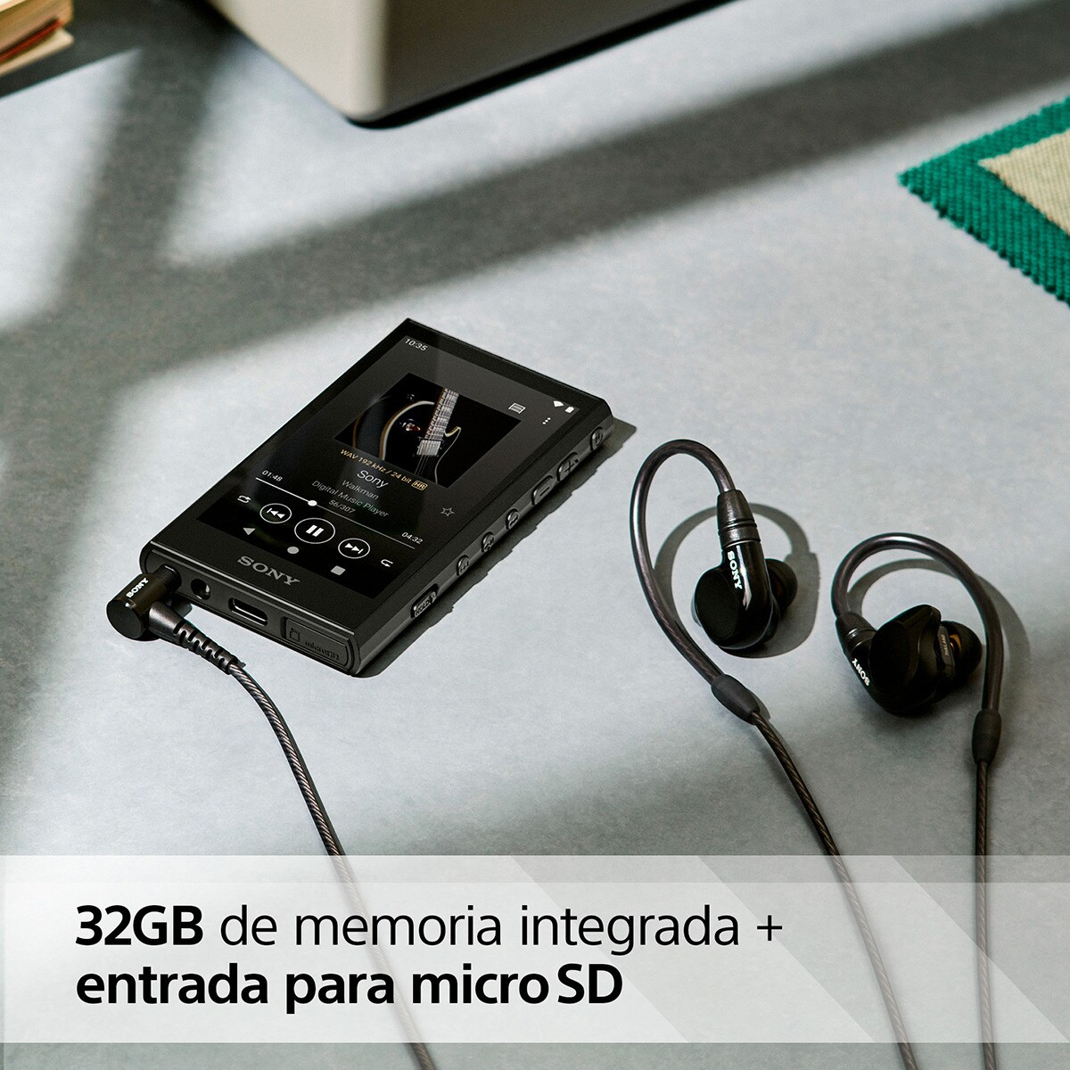 Reproductor MP3 Sony Walkman NW-A306 con pantalla táctil, 32 GB, negro Negro-5