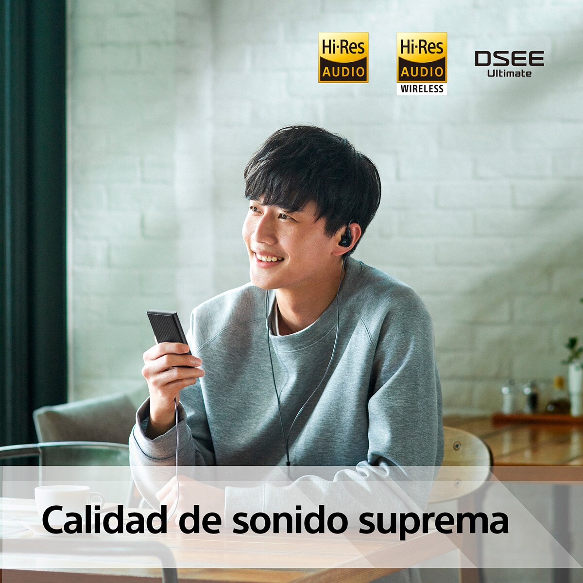 Reproductor MP3 Sony Walkman NW-A306 con pantalla táctil, 32 GB, negro Negro-6