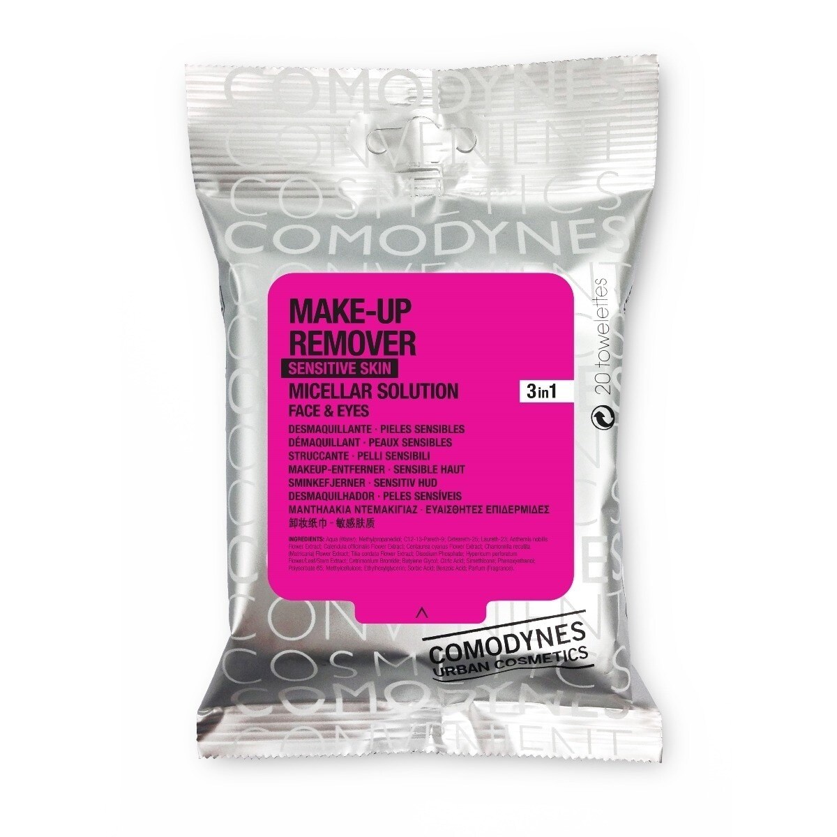 Toalhetes desmaquilhantes Pele Sensível Make-Up Remover 20 unid. 1
